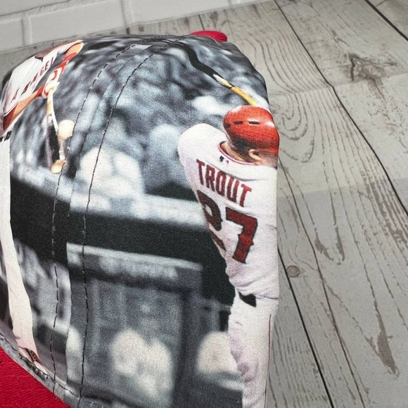 Vintage Los Angeles Angels Mike Trout 27 Sixth Man Promotions Hat Snapback Cap - Picture 5 of 8